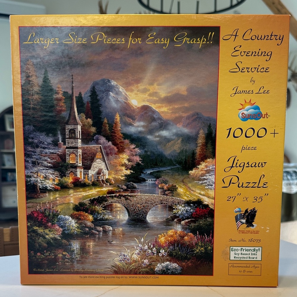 Country Evening Service Jigsaw Puzzle - 1000+ Pieces